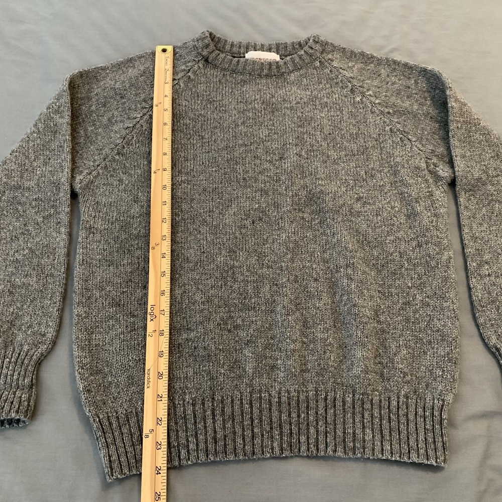 McGregor Sweater Mens Large Gray Wool Acrylic Crewneck Knit Pullover Made USA - Picture 4 of 6